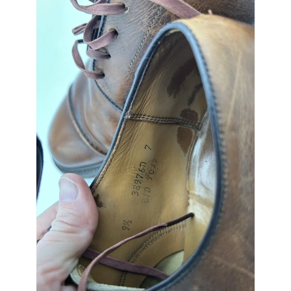 Lloyd And Haig Wing Custom Built Cap Toe Shoes 9 1/2 C/E Brown‎